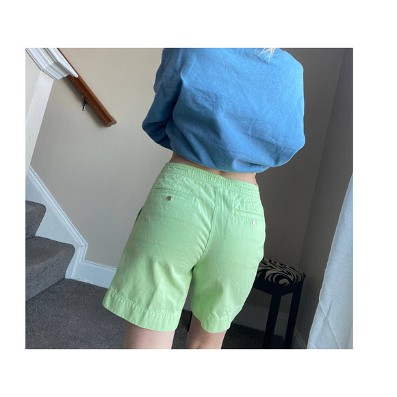 Jones New York lime green lonline drawstring chino shorts, size 4 - Picture 8 of 14